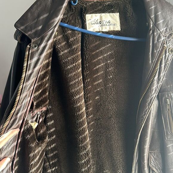 Vintage Wilson’s Leather Brown Leather 70s Flight Bomber - Picture 9 of 10